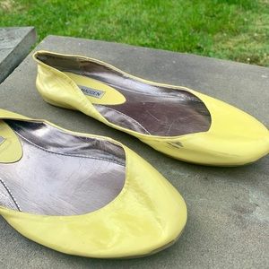 Steve Madden lime green flats. Sz 10